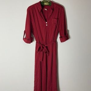 VTG 40s style polka dot dress